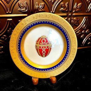 Faberge egg decorative plate